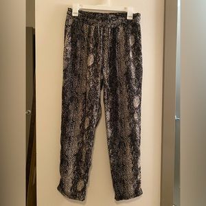Veronica M snakeskin print joggers